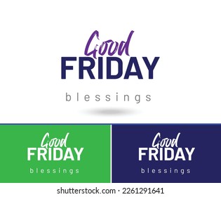 Good Friday with mnemonic design