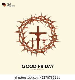 Good Friday peace of holy week social media post