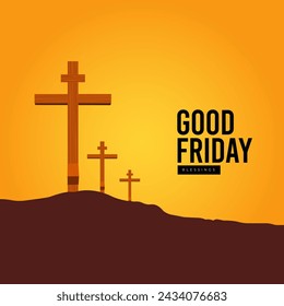 Good Friday peace of holy week social media post	