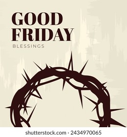 Good Friday Peace of Holy Week Social Media Post, Web Banner, Status, Story