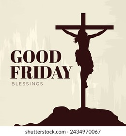 Good Friday Peace of Holy Week Social Media Post, Web Banner, Status, Story