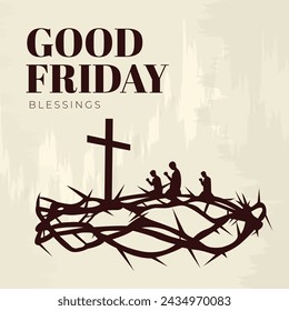 Good Friday Peace of Holy Week Social Media Post, Web Banner, Status, Story