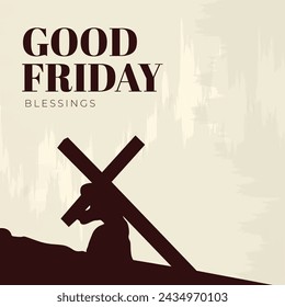 Good Friday Peace of Holy Week Social Media Post, Web Banner, Status, Story