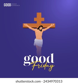 Good Friday Peace of Holy Week Social Media Post, Web Banner, Status, Story