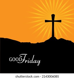 Good Friday poster design - Vector Illustration