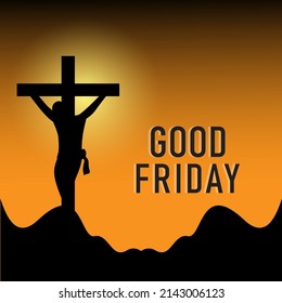 Good Friday poster design - Vector Illustration