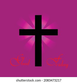 guter Freitag religiöser und eleganter Hintergrund bunter Vektordesign. Religiöse bunter Vektorhintergrund-Design für Guten Freitag.