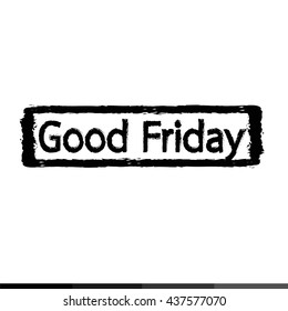 Good Friday text with effect Illustration design