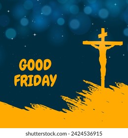 Good Friday vector background illustration. It is suitable for card, banner, or poster