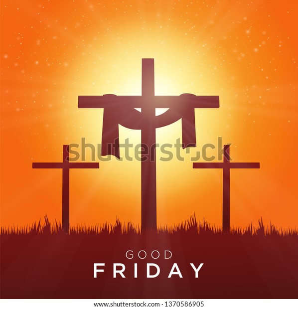 Good Friday Vector Illustration Christian Religious Stock Vector ...