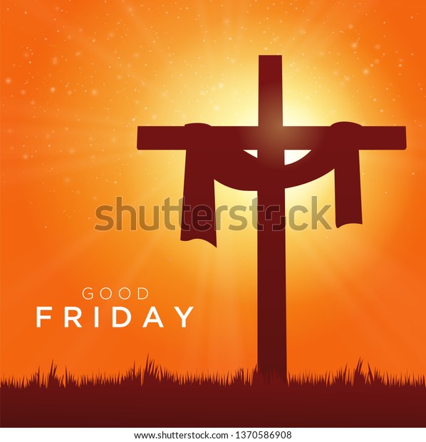 Good Friday Vector Illustration Christian Religious Stock Vector ...