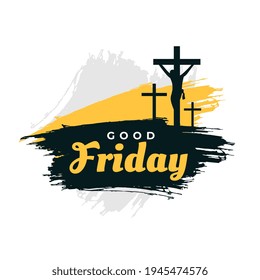 good friday wishes card with jesus crucifixion cross