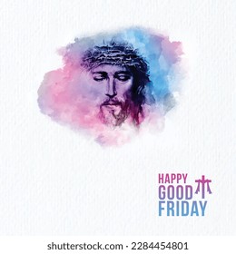 Good Friday Wishes Water Color Jesus Background _ Jesu Christ, Church, Palm, Holy, Christmas