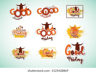 Good Friday,he is alive,holy,jesus god,greetings, creative vector element