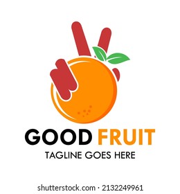 good fruit logo template illustration