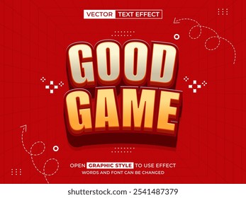 good game editable text, font effect, 3d text for title