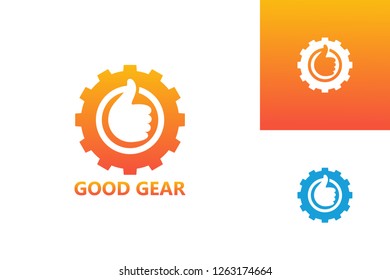 Good Gear Logo Template Design Vector, Emblem, Design Concept, Creative Symbol, Icon