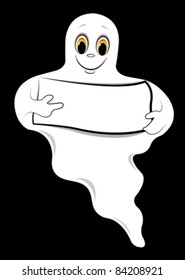 Good Ghost Cartoon Vector Illustration Stock Illustration 70682413 ...