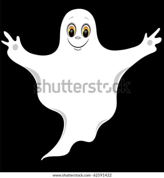 Good Ghost Cartoon Vector Illustration Stock Vector (Royalty Free) 62591422