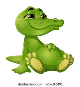 Good green crocodile