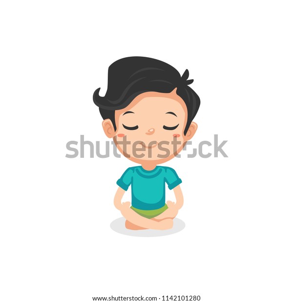 Good Habits Meditating Stock Vector (Royalty Free) 1142101280 ...