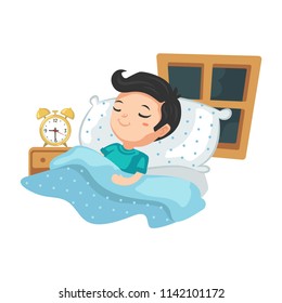 Good Habits Sleeping Early Stock Vector (Royalty Free) 1142101172 ...