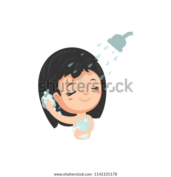 Good Habits Taking Shower Stock Vector (Royalty Free) 1142101178