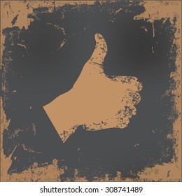 Good hand design on old paper background,vector