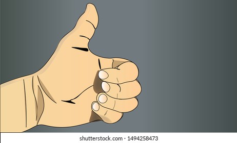good hands, good work, vector illustration of human hands showing signs of agreement with successful business concepts.