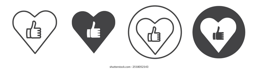 Good health icon thin line illustration