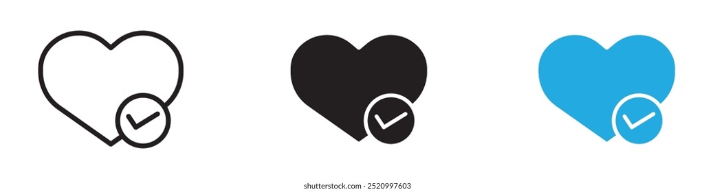 Good health icon thin line illustration