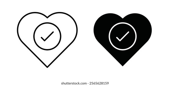 Good health icons in black and white colors