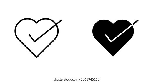 Good health icons. black and white vector set.