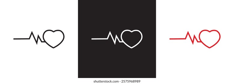 Good health icons.  isolated on white and black background. vector illustration. EPS10