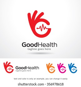 Good Health Logo Template Design Vector