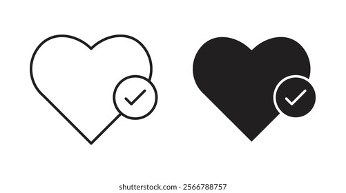 Good health vector line icon illustration