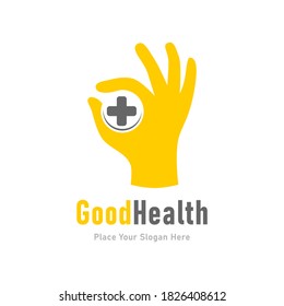 Good health vector logo template. Suitable for business, health, web and design