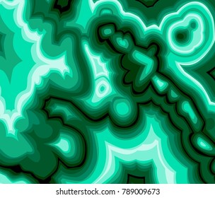 Good highlevel marble texture. Cross section of malachite