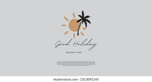 good holiday logo design for summer season and brand identity