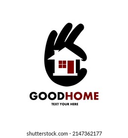 Good home logo template illustration