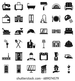 Good house icons set. Simple style of 36 good house vector icons for web isolated on white background
