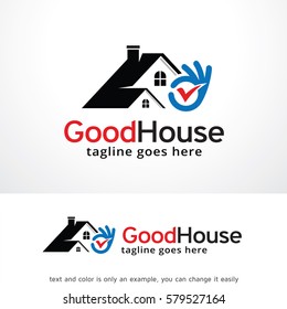 Good House Logo Template Design Vector