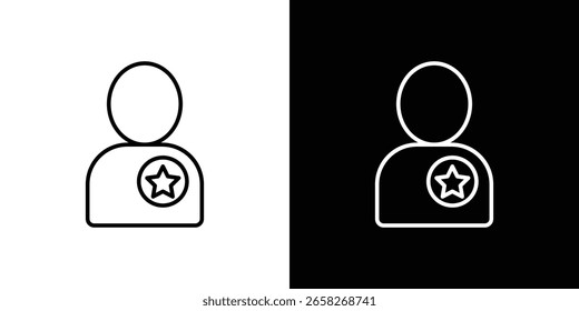 Good human icon outline. EPS 10 editable vector