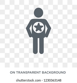 good human icon. Trendy flat vector good human icon on transparent background from Feelings collection. 
