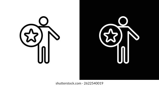 Buena Ilustración vectorial de íconos humanos EPS