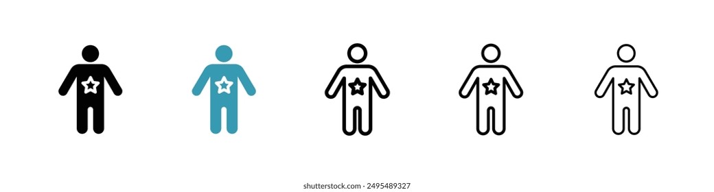 Good human line icon vector set.