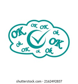Good icon. OK. Vector illustration
