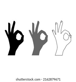 Good icon. OK. Vector illustration