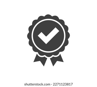 Good icon vector. Business success sign. Best quality symbol of correct, verified, certificate, approval, accepted, confirm, check mark and more.