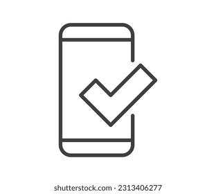 Good icon vector. Business success sign. Best quality symbol of correct, verified, certificate, approval, accepted, confirm, check mark and more.